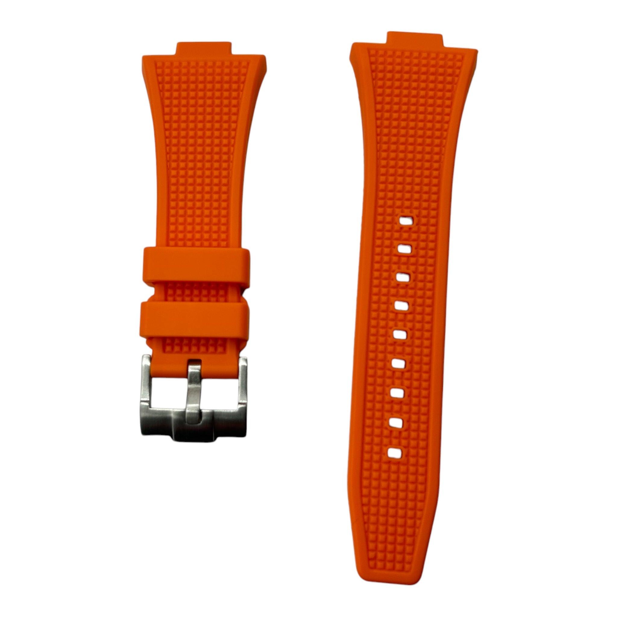 Gummi Klockarmband till Tissot PRX 40mm - Orange - STRAPIT