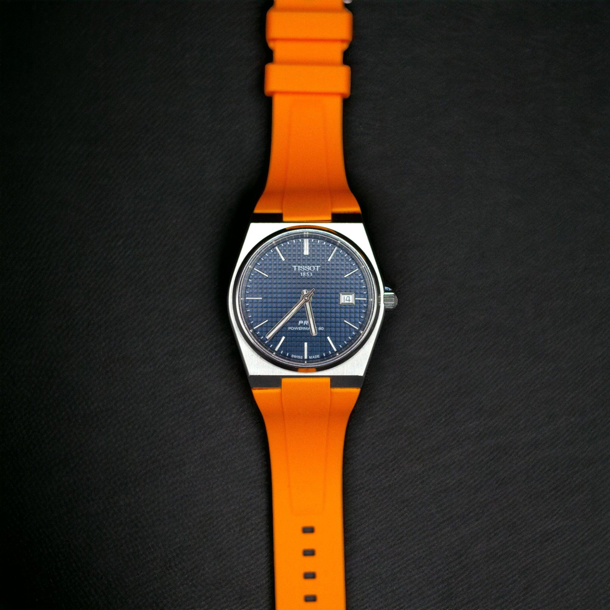 Klockarmband till Tissot PRX 40mm - Orange - STRAPIT